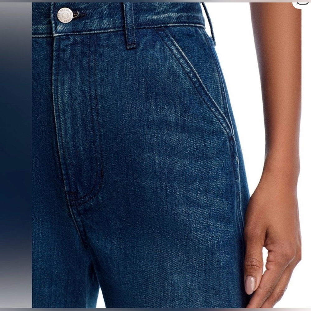 Veronica Beard Dark Blue Wide Leg Jeans - Picture 13 of 16